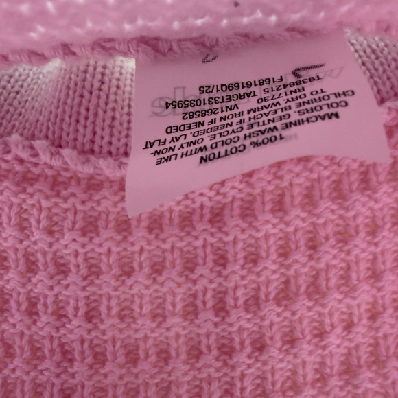 Wild Fable Skirt Women’s Crochet Knit Tiered Mini Drawstring Cotton XL Pink - Picture 7 of 9